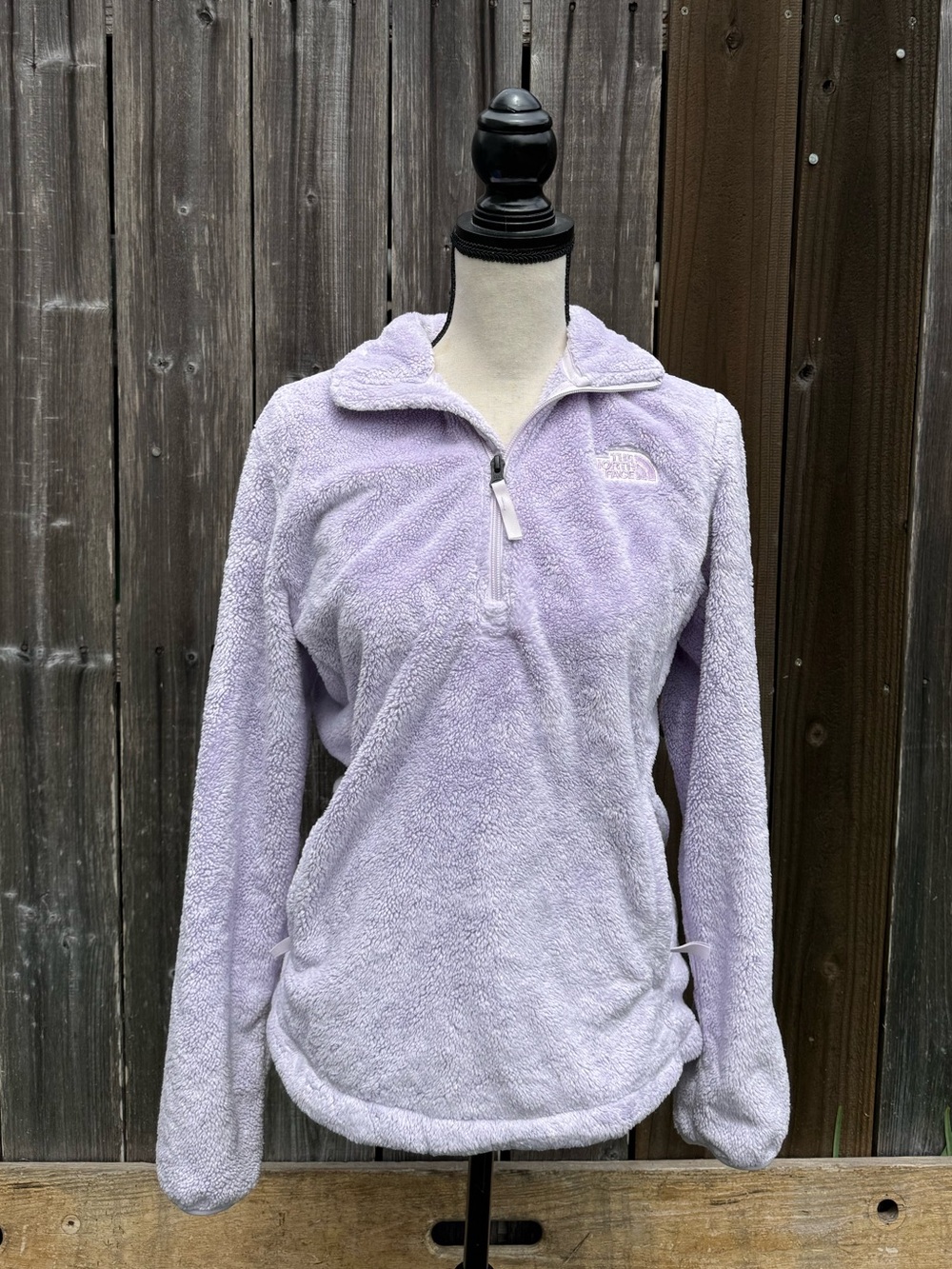 The North Face Osito Light Purple Fleece Quarter-Zip - Picture 2 of 6